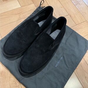 John Varvatos Black Loafers Sleek Slip-Ons
